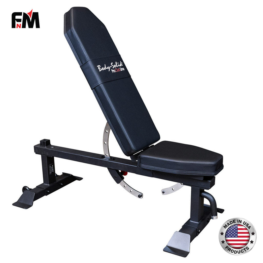 FitnMeet Pro Clubline SFI20 Flat/Incline Bench – Heavy-Duty Gym Bench, 1,000 lb Capacity