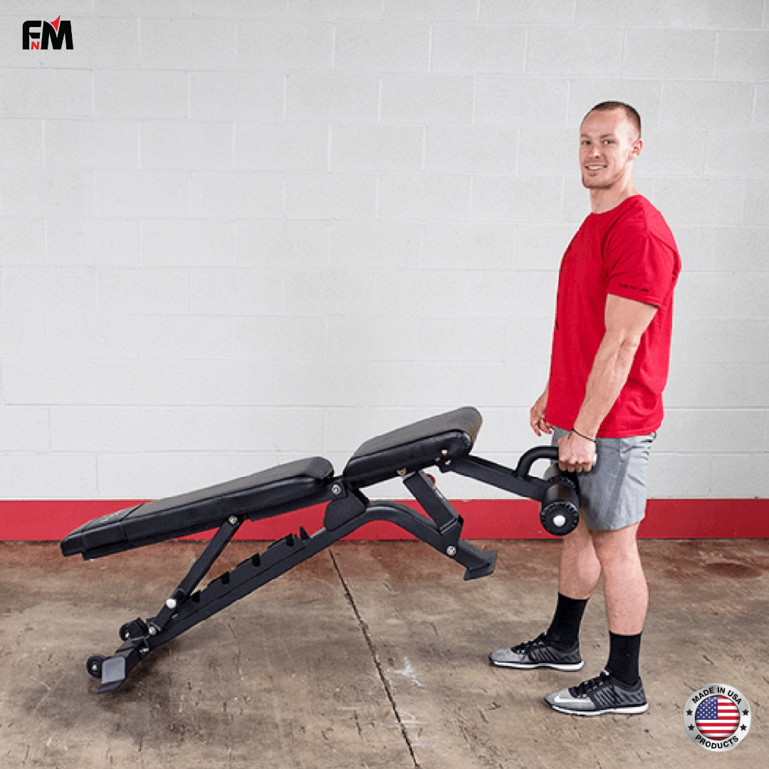 FitnMeet Pro ClubLine SFID425 Adjustable Bench – Heavy-Duty Gym Bench, 1,000 lb Capacity - Image 3