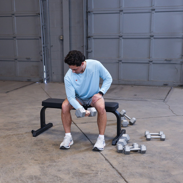 FitnMeet GFB350 Flat Bench | Heavy-Duty Flat Bench for Gym & Exercise