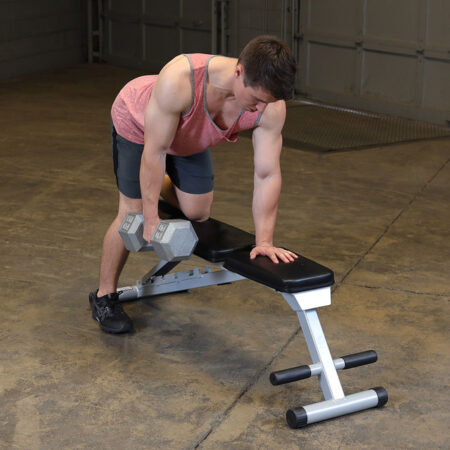 FitnMeet Powerline Folding Weight Bench | 7-Position Adjustable Flat & Incline Bench, No Assembly Required