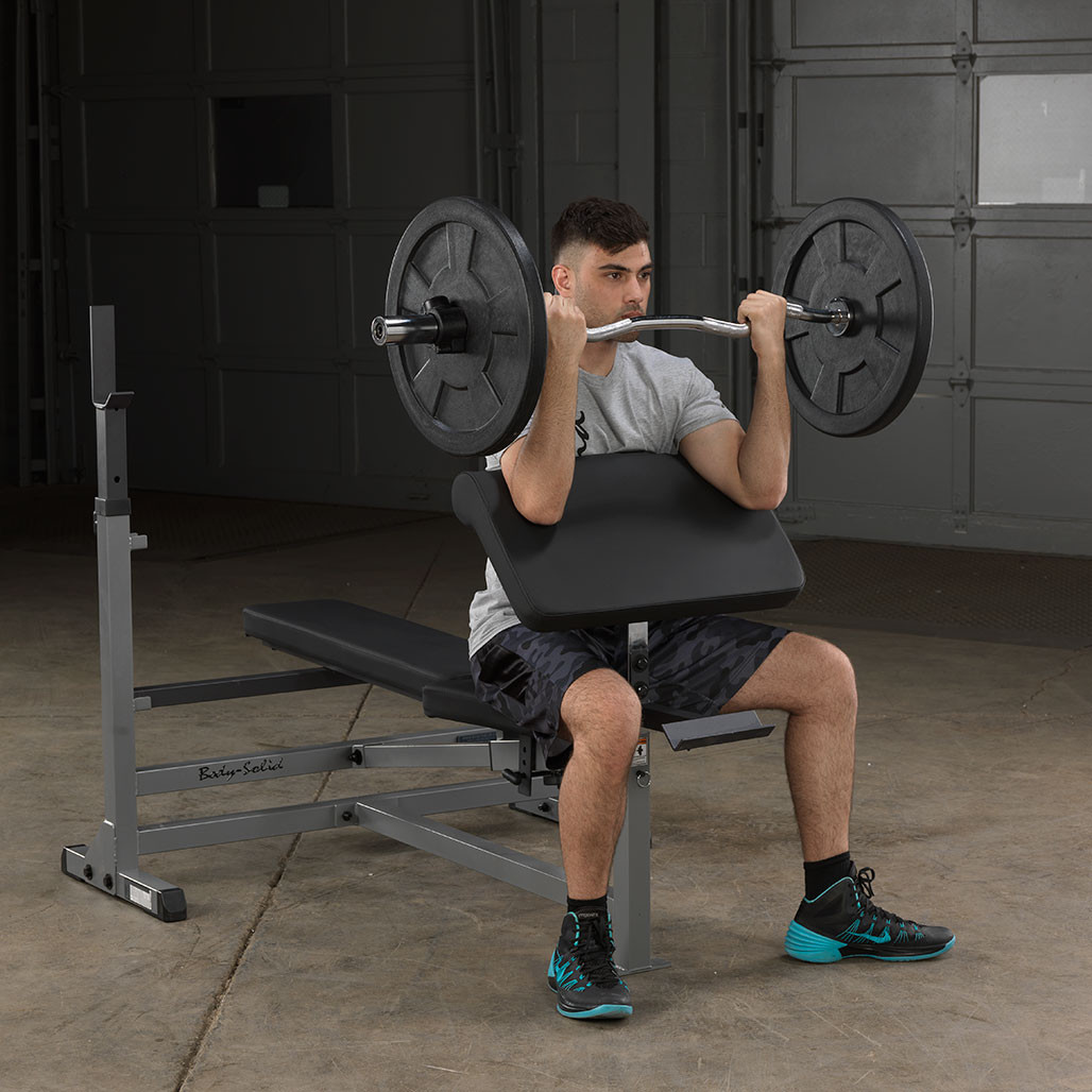 FitnMeet PowerCenter Adjustable Weight Bench with Uprights and Leg Developer – Flat, Incline & Decline Home Gym Bench