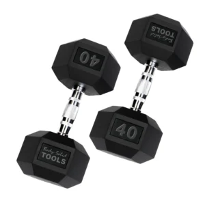 Body-Solid Rubber Hex Dumbbells