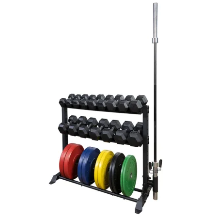 Loaded Free Weight Package With Rack