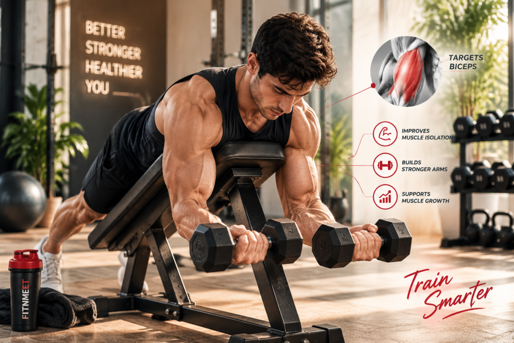 Spider Curls Dumbbell