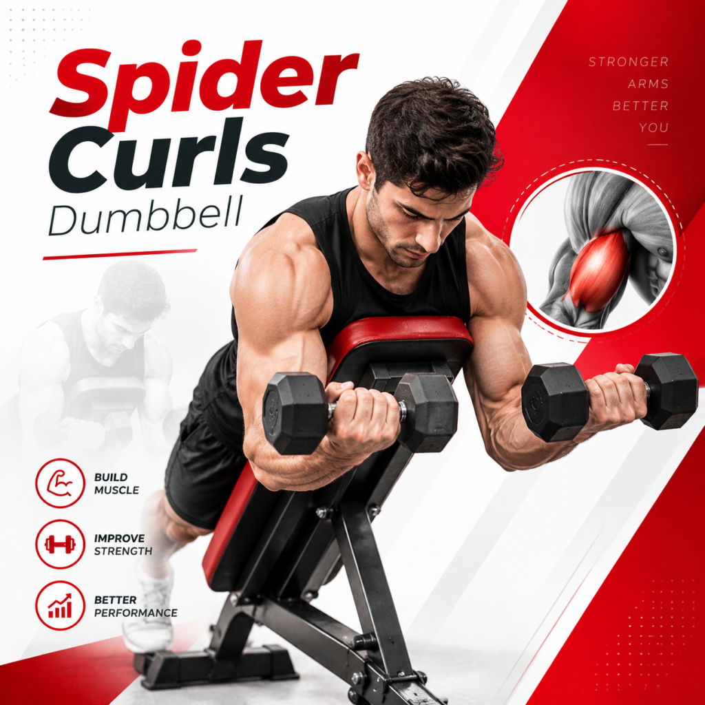 Spider Curls Dumbbell