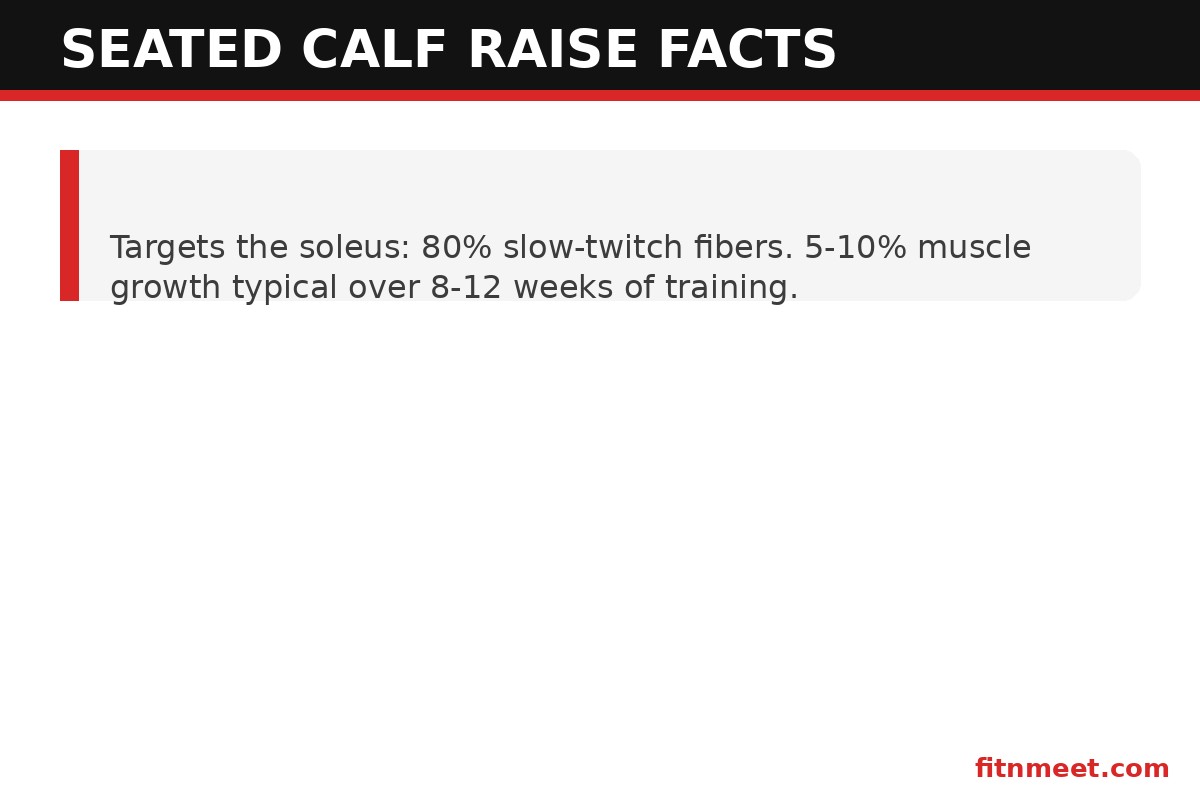 Seated calf raise machine stats: soleus muscle facts, fiber type and training numbers