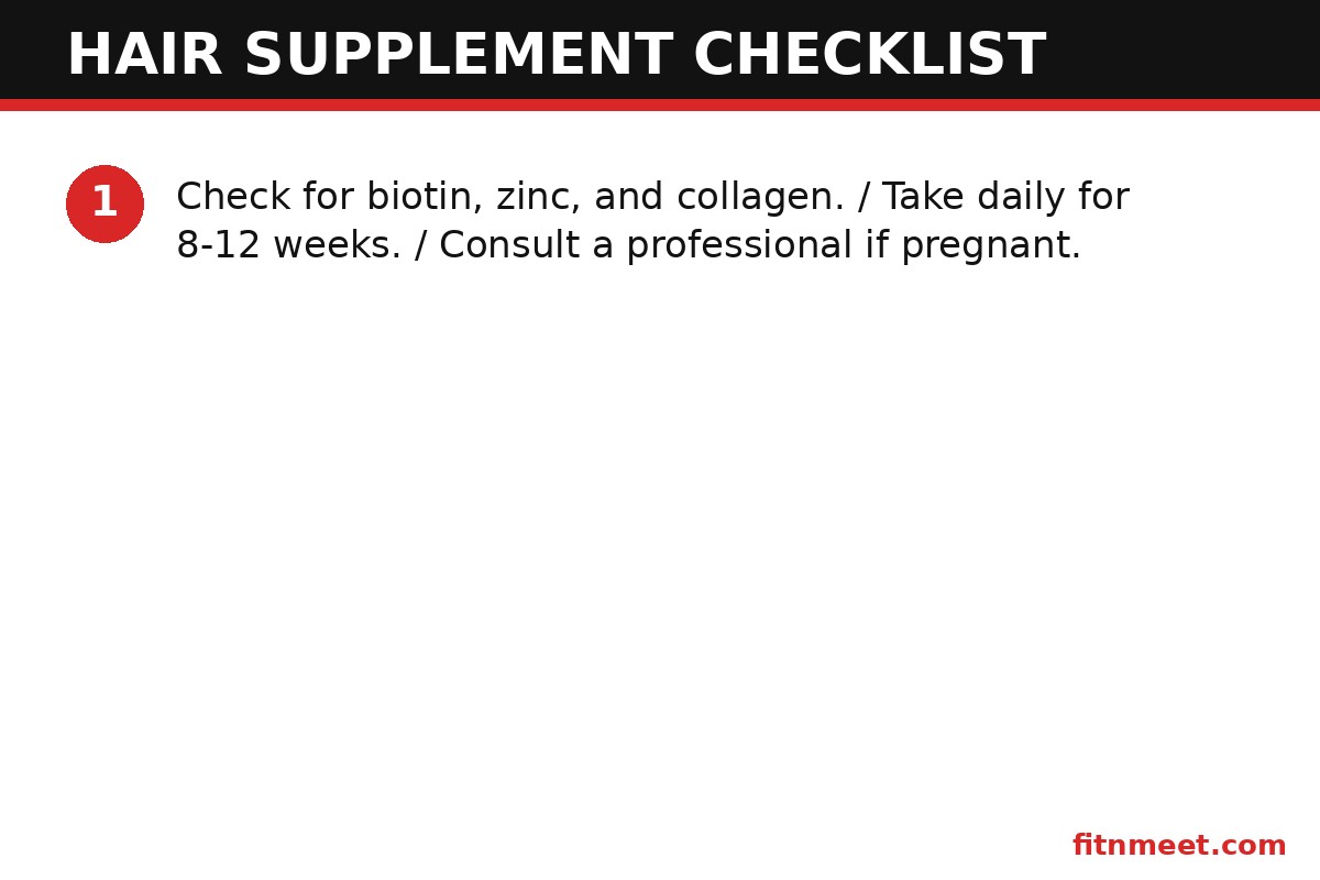 Checklist for choosing and using an untangled hair supplement safely