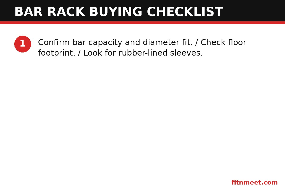 Checklist for buying a vertical bar rack for your gym